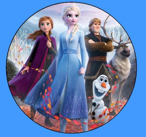 Frozen 2 #2 Icing Image - Round